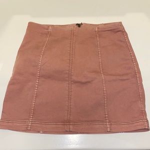 Free people burnt orange skirt